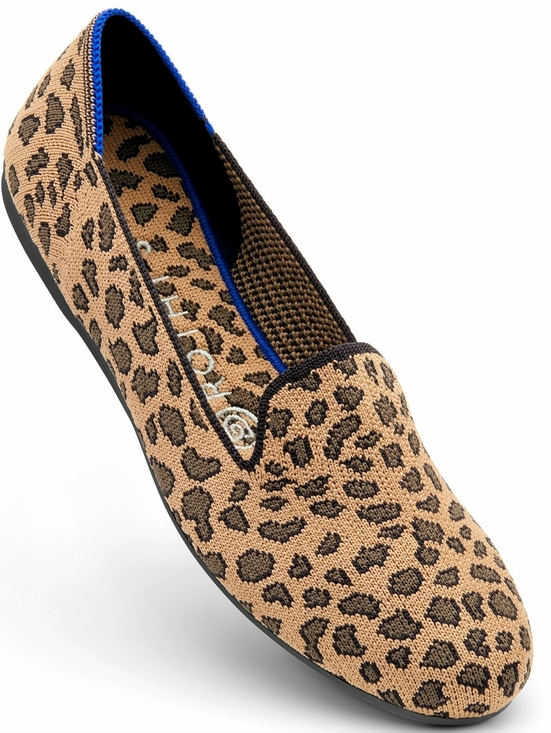 Rothy's Shoes - Rothy's The Loafer Women's Leopard Print Knit Slip On Shoes Flats Size 9